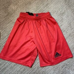 Boys Adidas Red Sport Shorts Large 10/12**